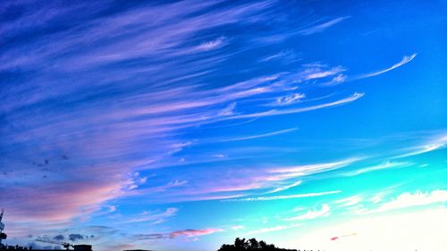 Low angle view of cloudy sky