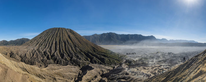 View of bromo mountain in indonesia