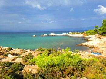 Scenic view of sea against sky