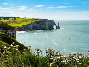 Scenic view of sea against sky