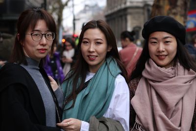 Portrait of beautiful young woman