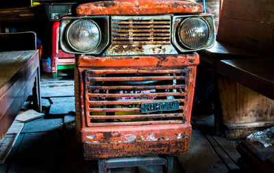 Old rusty car