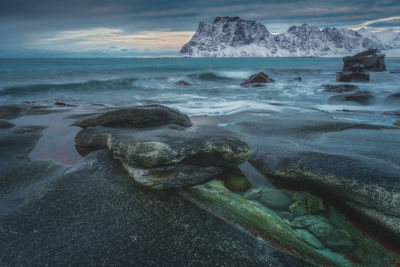 Scenic view of sea against sky