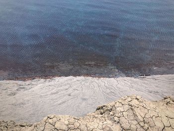 High angle view of land