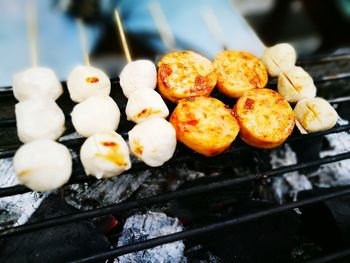 Close-up of eggs in container
