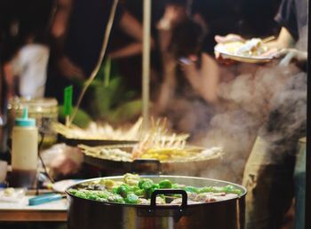 Close-up of food in restaurant