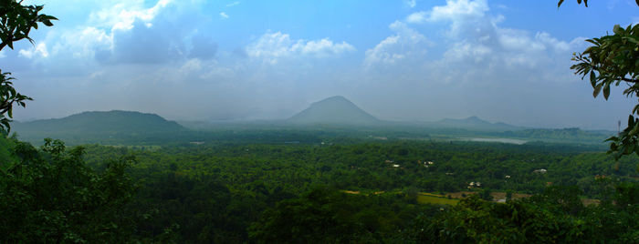 Panoramic view of landscape against sky