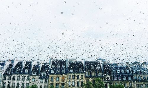 Built structures against the sky