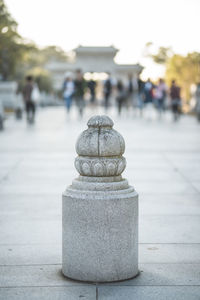 Close-up of stone stack on stones