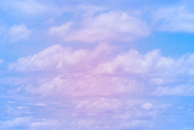 Low angle view of clouds in sky