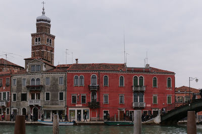 View of buildings against sky in city