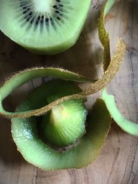 High angle view of fruit on table