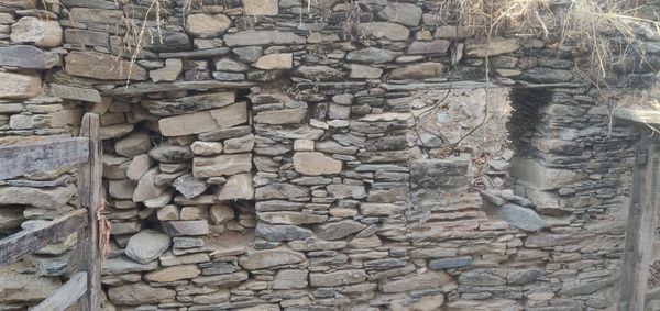 Full frame shot of stone wall