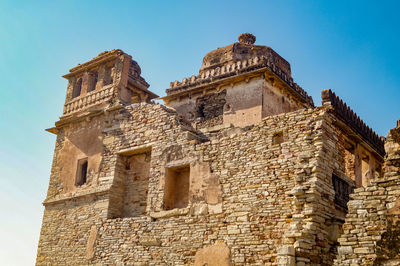 Low angle view of historical building against sky