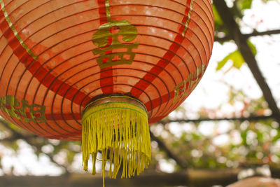 Worn lantern in the garden