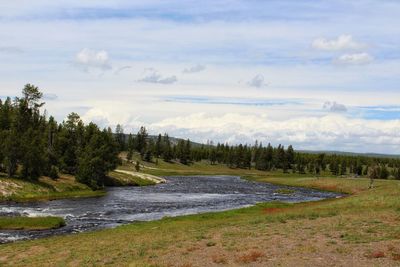 Scenic view of landscape against sky