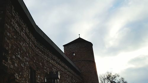 Low angle view of building against sky