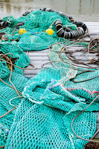 Close-up of fishing net