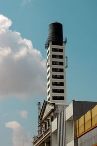 Low angle view of building against sky