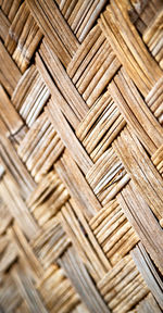 Full frame shot of wicker basket