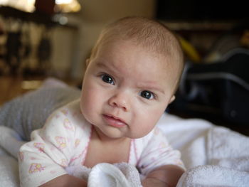 Portrait of cute baby girl