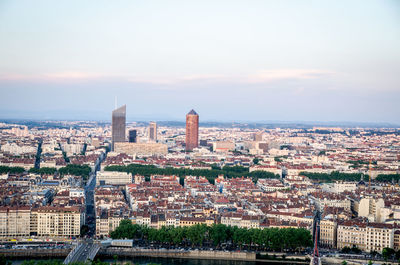 Aerial view of city