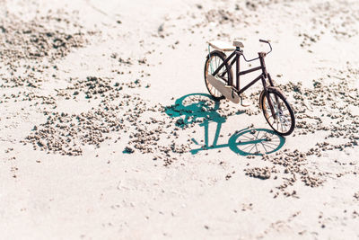 Bicycle on sand