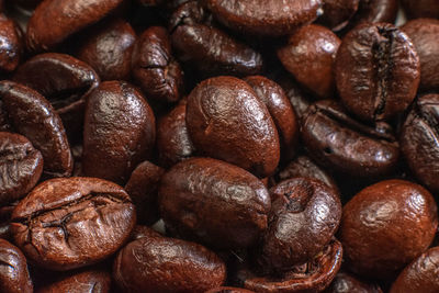 Full frame shot of coffee beans