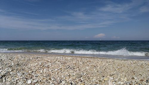 Scenic view of sea against sky