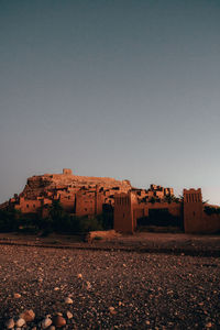 Scenic view of landscape against clear sky