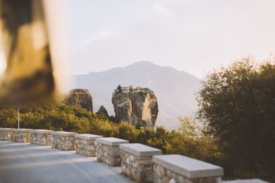 Scenic view of mountain against sky