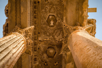 Low angle view of temple