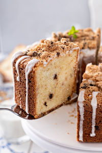 Close-up of dessert in plate