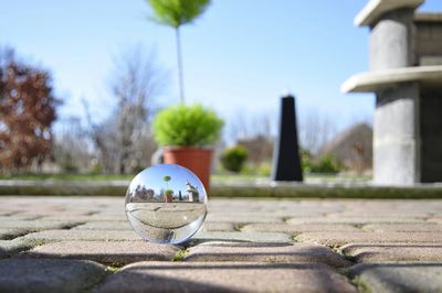 Park refracted in sphere crystal ball