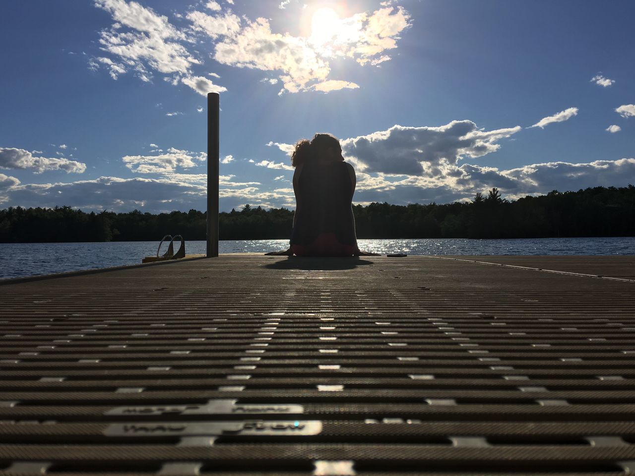 VIEW OF PIER IN LAKE