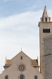 Low angle view of historic building against sky