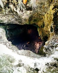 Close-up of cave