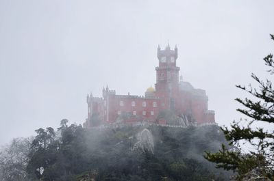 Low angle view of buildings against sky