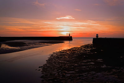 Sunset at whitehaven harbour