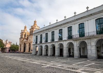 Low angle view of historical building