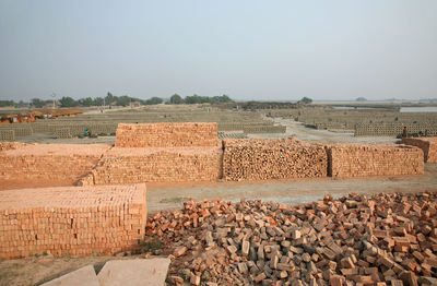 Brick factory in sarberia, west bengal, india