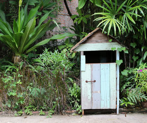 Wood bin in the park