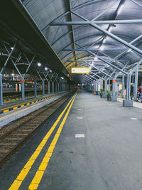 Railroad station platform