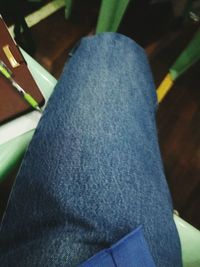 Low section of man relaxing