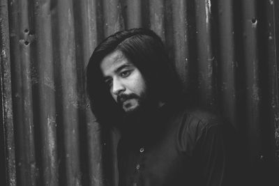 Young woman looking away