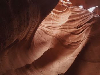 Red antelope canyon rock formations 