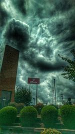 Low angle view of cloudy sky
