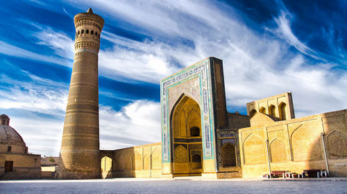 Low angle view of historical building against sky