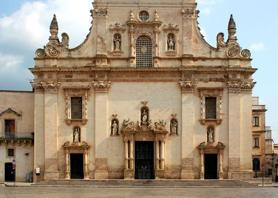 Facade of historic building