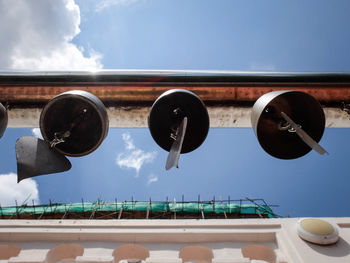 Low angle view of built structure against sky